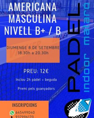 poster del torneo AMERICANA MASCULINA NIVEL B+/B