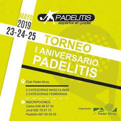 poster torneo TORNEO I ANIVERSARIO PADELITIS