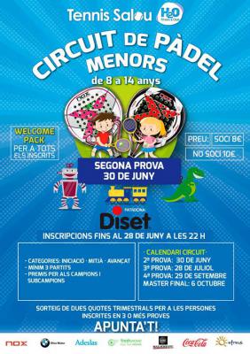 poster del torneo CIRCUIT DE PADEL MENORS