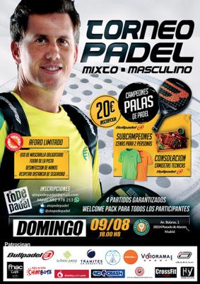 poster del torneo TORNEO DE PADEL MIXTO - MASCULINO