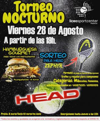 poster del torneo TORNEO NOCTURNO