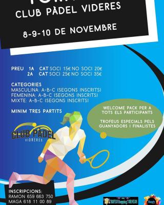 poster del torneo TORNEO DE PADEL