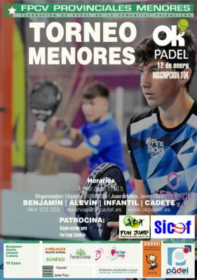 poster del torneo TORNEO DE MENORES