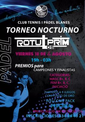 poster del torneo TORNEO NOCTURNO