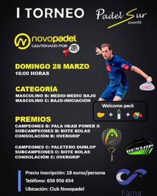 poster del torneo I TORNEO PADEL SUR