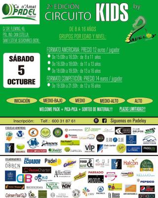 poster del torneo 2ª EDICIÓN CIRCUITO KIDS