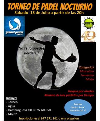 poster del torneo TORNEO NOCTURNO 