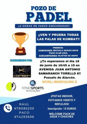 poster del torneo III POZO MASCULINO C BET4PADEL