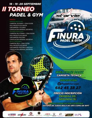 poster del torneo II TORNEO FINURA PADEL & GYM