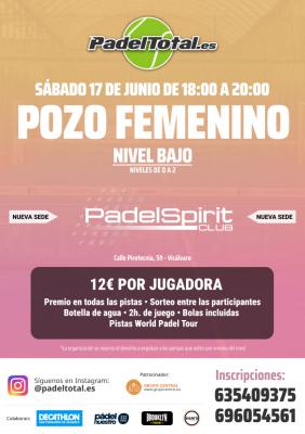 poster del torneo POZO FEMENINO - NIVEL BAJO