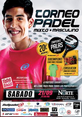 poster del torneo TORNEO DE PADEL MIXTO - MASCULINO