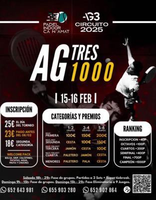 poster del torneo AGTRES 1000