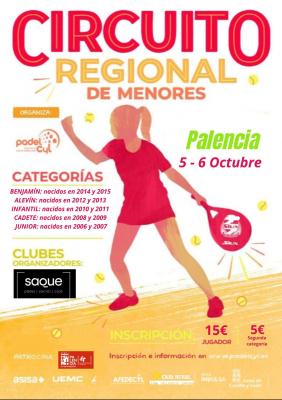 poster del torneo CIRCUITO REGIONAL DE MENORES