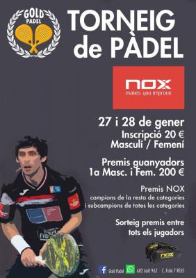 poster del torneo TORNEIG DE PÀDEL