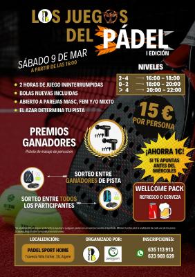 poster del torneo POZO PADEL - BITEPADEL - TODOS LOS NIVELES / PREMIOS