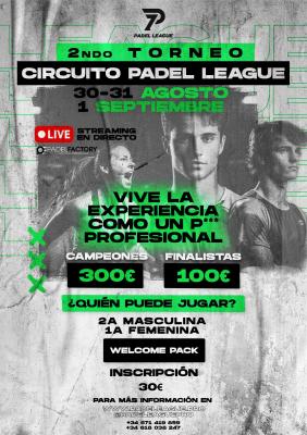 poster torneo II TORNEO CIRCUITO PADEL LEAGUE