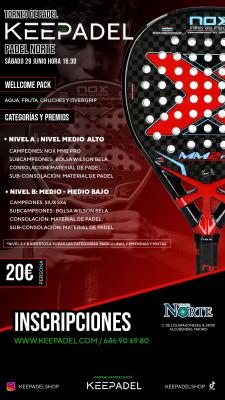 poster torneo TORNEO KEEPADEL & PADEL NORTE