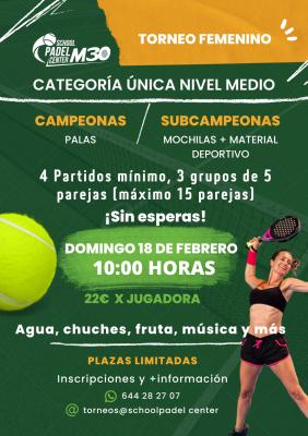 poster del torneo TORNEO FEMENINO SPCM30