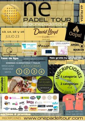 poster torneo ONE PADEL TOUR