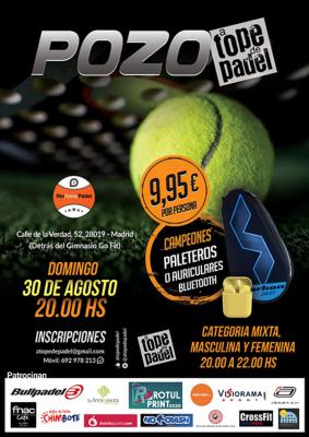 poster del torneo POZO A TOPE DE PADEL