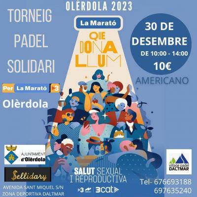 poster torneo AMERICANO SOLIDARIO PER LA MARATÓ