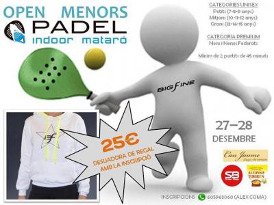 poster del torneo OPEN MENORS