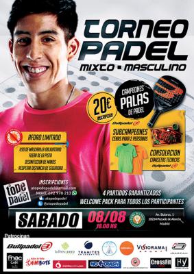 poster del torneo TORNEO DE PADEL MIXTO - MASCULINO