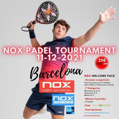 poster del torneo NOX PADEL TOURNAMENT