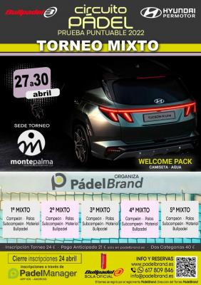 poster del torneo TORNEO MIXTO CIRCUITO BULLPADEL HYUNDAI PERMOTOR