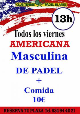 poster del torneo AMERICANA MASCULINA DIVENDRES