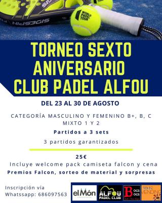 poster del torneo TORNOE SEXTO ANIVERSARIO