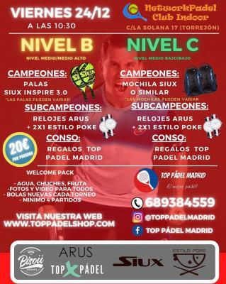 poster del torneo TORNEO TOP PADEL MADRID