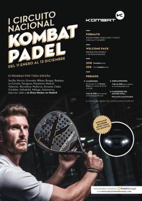 poster del torneo 18ª PRUEBA I CIRCUITO NACIONAL KOMBAT PADEL - MÁLAGA