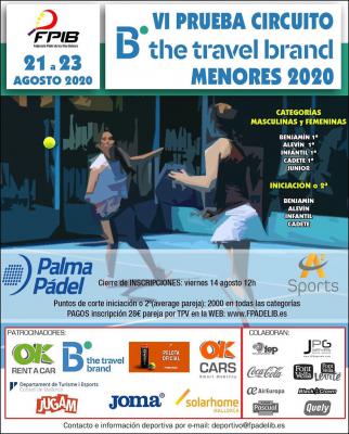 poster del torneo VI PRUEBA CIRCUITO DE MENORES 2020 - B THE TRAVEL BRAND