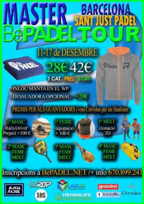 poster del torneo MASTER BePADEL TOUR