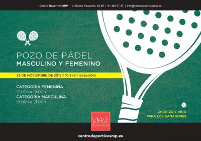 poster del torneo POZO MASCULINO Y FEMENINO CENTRO DEPORTIVO SMP