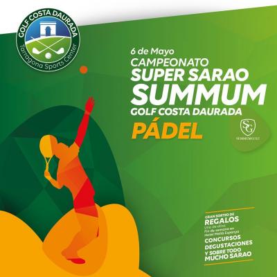 poster del torneo SUPER SARAO SUMMUM PADEL