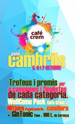 poster torneo TORNEIG CAFÉ CREM