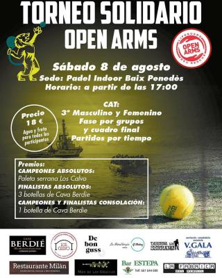 poster del torneo TORNEO SOLIDARIO OPEN ARMS