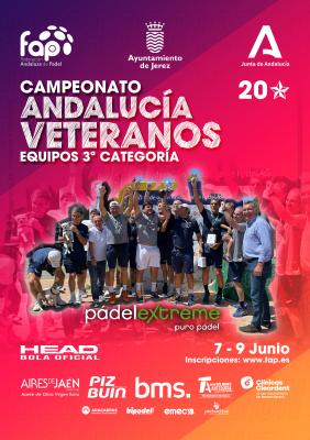 poster del torneo CAMPEONATO ANDALUCÍA EQUIPOS VETERANOS 3ª CATEGORIA