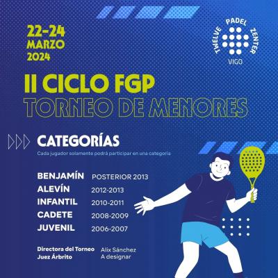 poster del torneo II CICLO FGP - TORNEO DE MENORES