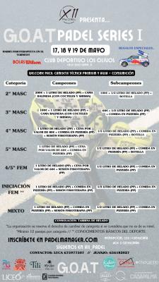 poster torneo GOAT PADEL SERIES I