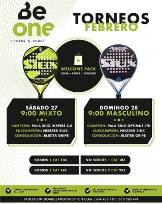 poster del torneo TORNEOS FEBRERO