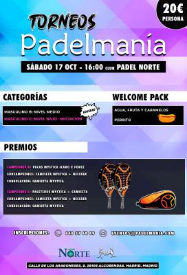 poster del torneo TORNEO PADELMANIA