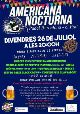 poster del torneo AMERICANA NOCTURNA