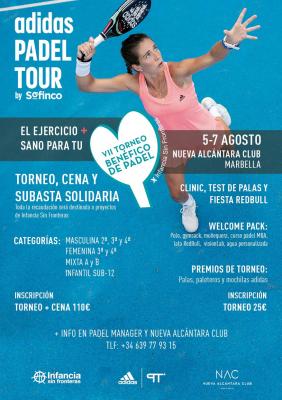 poster del torneo VII TORNEO BENEFICO INFANCIA SIN FRONTERAS