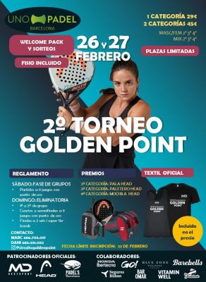 poster del torneo 2NO TORNEO CIRCUITO GOLDEN POINT