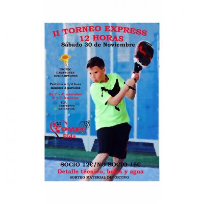 poster del torneo II TORNEO EXPRESS 12 HORAS