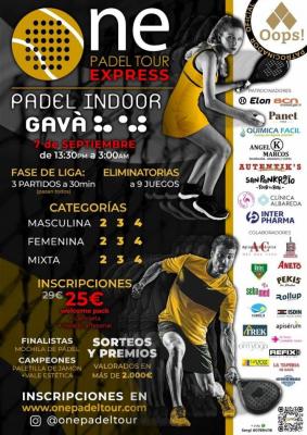 poster del torneo ONE PÁDEL TOUR EXPRESS