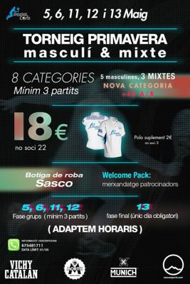 poster torneo TORNEIG PRIMAVERA MASCULÍ & MIXTE